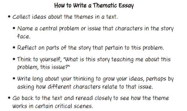 examples of themes in an essay